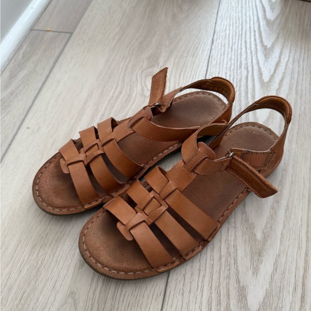 Clarks Brown Leather Sandals
